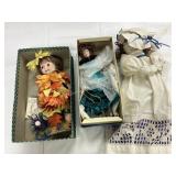 3 Assorted Dolls - includes Repro Googly Eye