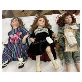 3 Large Bisque Dolls