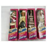 4 Barbie Dolls - 1980s - Sun Gold Malibu
