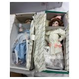 Two Porcelain Collector Dolls