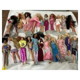 Large Group Barbie Dolls & Other