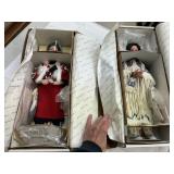 2 Danbury Mint Native American Dolls