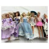 6 Assorted Dolls - some Barbie