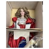 Franklin Queen of Hearts Porcelain Doll