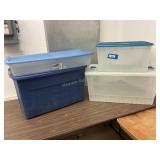 4 Plastic Totes
