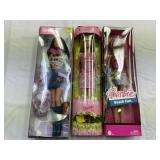 3 Assorted Barbie Dolls