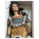 Leotie Porcelain Doll - Native American