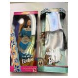 2 Native American Barbie Dolls