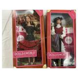 2 Barbie Dolls of the World