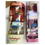 Two Barbie Dolls - Campbell & Other