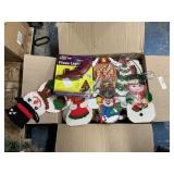 Box of Christmas items