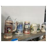 6 Pottery Mugs