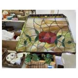 Vintage Lamp With Glass Shade