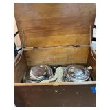 Wood Trunk & Waffle Irons