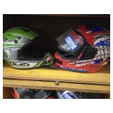 2 helmets