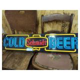 Schmidt beer sign works