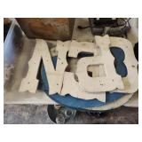 Wood sign letters