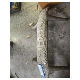 Antique cast iron wood log