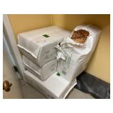 3 full packages of bedding and 1 partial bag