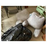 Assorted back pillows