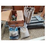 Fence panels, sand, garden fence, decor