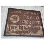 Texaco sign 4ft x 5ft