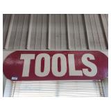 Painted Tools sign 57in long