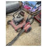 Lawn mower with blower