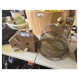 Antique Hendrix brass dome bird cage