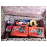 Trunk with toys
