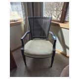 2 Cane back arm chairs