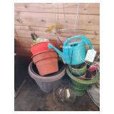 Pots, tomato cages and other