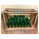 Crate and clicquot club bottles