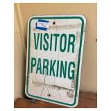 Visitor parking sign