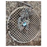 Sewer grate cracked