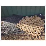 Assorted wood and plastic lattice