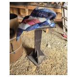 Wood stand and blanket