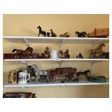 Assortment of horses and other items