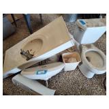 Sinks and toilet