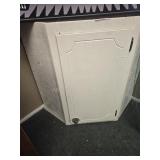 Corner cabinet with contents