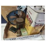 Vintage tins and dish