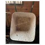 Metal frame wheel barrow