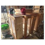 Display cabinets, different sizes