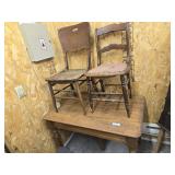 Vintage table and chairs