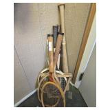 Tennis rackets and bats