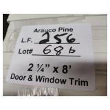 Arauco pine door and window trim 2-1/4x8ft 256LF