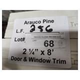 Arauco pine door and window trim 2-1/4x8ft 256LF