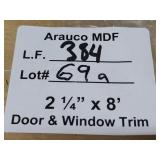 Arauco MDF door and window trim 2-1/4x8ft 384LF