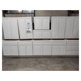 11pc Newport White kitchen cabinet set