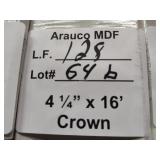 Arauco MDF crown molding 4-1/4 x 16ft 128LF